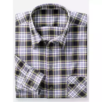 Классическая рубашка в клетку Classic, серый