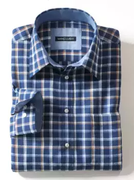 Классическая рубашка в клетку Classic, синий