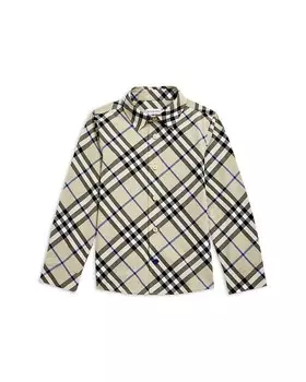 Классическая рубашка в клетку Owen для мальчиков Burberry — Little Kid, Big Kid, мультиколор