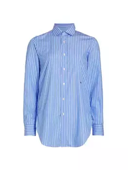 Классическая рубашка в полоску Hommegirls, цвет blue white stripe