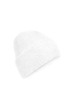 Классическая шапка с глубокими манжетами Beechfield, белый