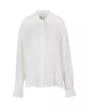 Классическая шелковая блузка 8Pm, белый