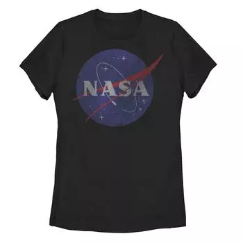 Классическая синяя винтажная футболка с логотипом NASA для юниоров Licensed Character, черный