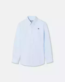 Классическая спортивная рубашка для мальчиков Оксфорд Silbon, голубой