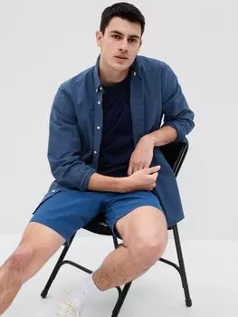 Классическая стандартная оксфордская рубашка Gap, синий
