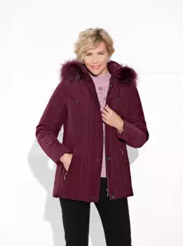 Классическая стеганая куртка с капюшоном Classic, цвет Burgund