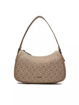 Классическая сумка Ck Refine Shoulder Bag Calvin Klein, коричневый