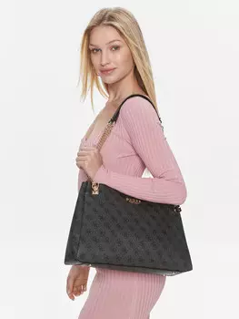Классическая сумка Eliette Logo Grlfrnd HWSG93 Guess, черный
