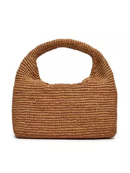 Классическая сумка Halfmoon Bag V 2.2 Manebi, коричневый