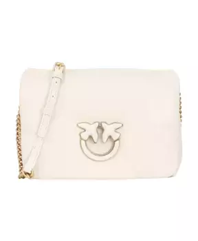 Классическая сумка Love Bag с застежкой молнией Pinko, белый