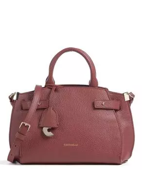 Классическая сумочка из зерненой кожи. Coccinelle, коричневый