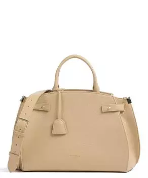 Классическая сумочка из зерненой яловой кожи. Coccinelle, бежевый