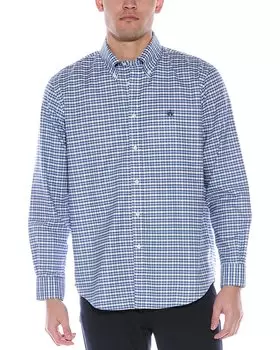 Классическая тканая рубашка Robert Graham Melton, синий