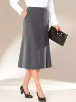 Классическая тканая юбка Classic, антрацит
