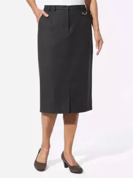 Классическая тканая юбка Classic, антрацит