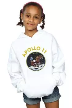 Классическая толстовка с капюшоном Apollo 11 NASA, белый