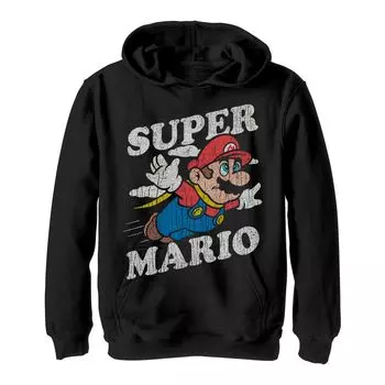 Классическая толстовка с капюшоном Nintendo Super Mario для мальчиков 8–20 лет Licensed Character