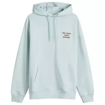 Классическая толстовка с капюшоном с надписью «не из Парижа мадам» Drle De Monsieur, голубой