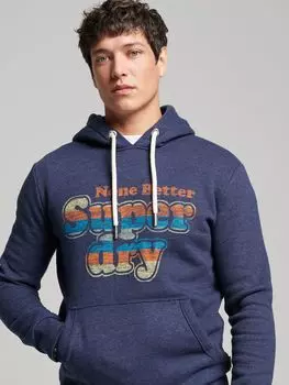 Классическая толстовка Vintage Cooper Superdry, богатый темно-синий марл