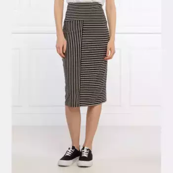 Классическая юбка с завышенной талией. Superdry, черный