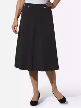 Классическая юбка со вставками Classic, черный