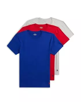 Классическая влагоотводящая футболка из хлопкового джерси Polo Ralph Lauren, 3 шт, мультиколор