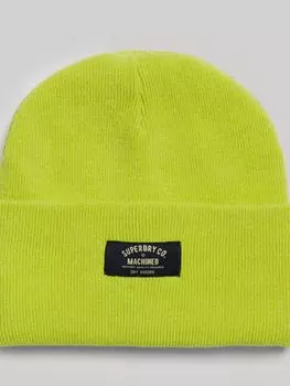 Классическая вязаная шапка-бини Superdry, вечерняя примула зеленая