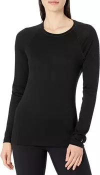 Классическая всесезонная базовая ткань из мериноса с длинным рукавом Smartwool, черный