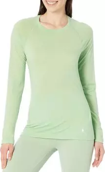 Классическая всесезонная базовая ткань из мериноса с длинным рукавом Smartwool, цвет Pistachio