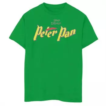 Классическая желтая футболка с графическим логотипом Disney's Peter Pan для мальчиков 8–20 лет Licensed Character