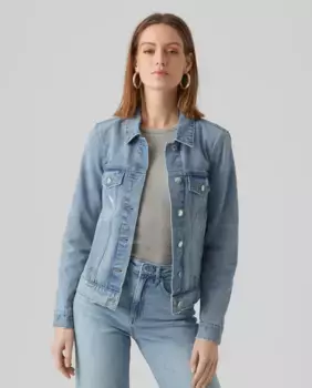 Классическая женская джинсовая куртка Vero Moda, голубой