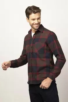 Классическая зимняя мужская рубашка в клетку с одним карманом Lumberjack TUDORS