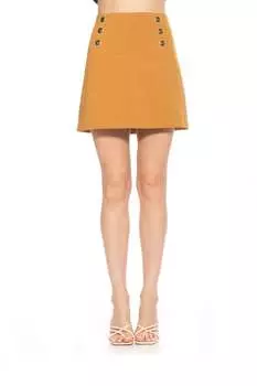 КЛАССИЧЕСКАЯ МИНИ-ЮБКА NAYRA ALEXIA ADMOR, коричневый