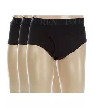 Классические эластичные боксеры Polo Ralph Lauren Big & Tall, 3 пары, черный