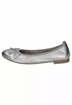 Классические балетки Caprice, цвет silver me.deer