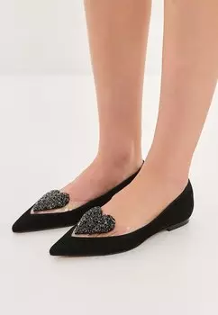 Классические балетки Cesare Gaspari, цвет black