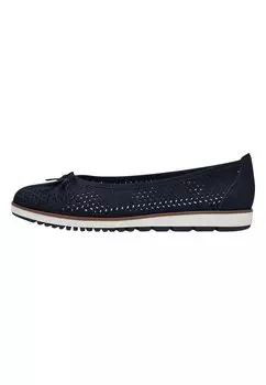 Классические балетки Tamaris, цвет navy