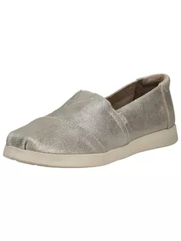 Классические балетки TOMS, серебряный