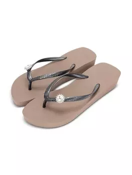 Классические балетки Uzurii Luxury Footwear, серо-коричневый