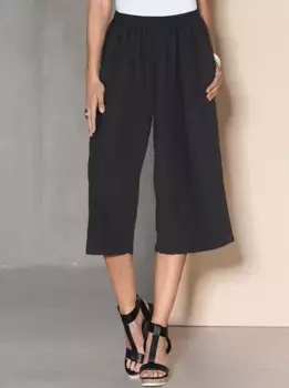 Классические базовые брюки-кюлоты Classic Basics, черный