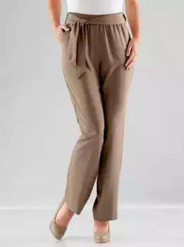 Классические базовые брюки-палаццо Classic Basics, коричневый