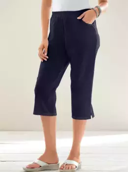 Классические базовые капри Classic Basics, цвет морской волны