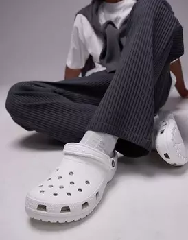 Классические белые сабо унисекс Crocs