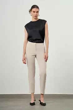 Классические бежевые брюки Bsc Mizalle