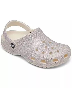 Классические блестящие сабо Little Girls от Finish Line Crocs, мультиколор