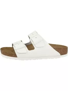 Классические босоножки Birkenstock Sandale Arizona Naturleder schmal, белый