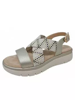 Классические босоножки bugatti shoes, металлик