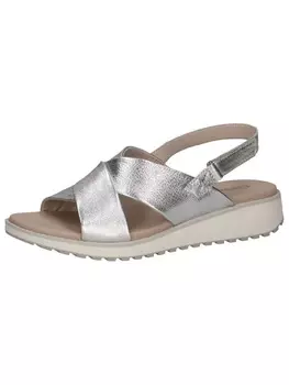 Классические босоножки Caprice, цвет silver metal.