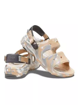 Классические босоножки Crocs, цвет beige/blau