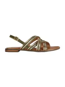 Классические босоножки Geox, цвет khaki/gold